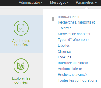 logs iptables dans Splunk - lookup services