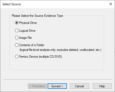 acquisition d'image disque en Forensics